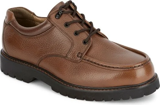 Dockers Mens Glacier Synthetic Leather Rugged Casual Oxford Shoe, Dark Tan, Size