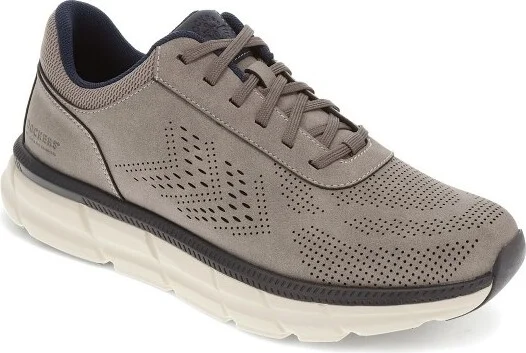 Dockers Mens GO-2 Dress Casual Lace Up Sneaker Shoe, Grey, Size