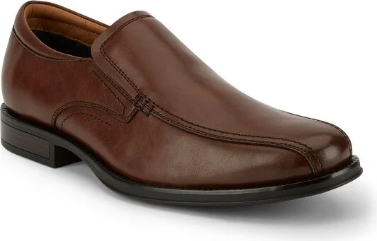Dockers Mens Greer Dress Run Off Loafer Shoe, Brown, Size
