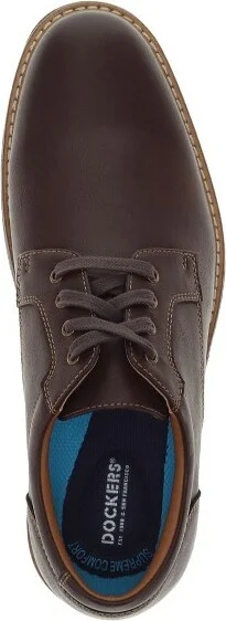 Dockers Mens Handel Dress Casual Lace Up Oxford Shoe, Dark Tan, Size - Image 4