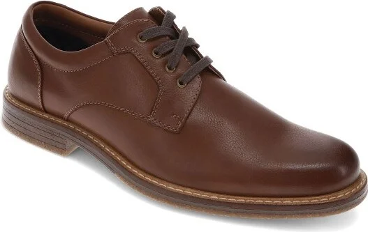 Dockers Mens Handel Dress Casual Lace Up Oxford Shoe, Dark Tan, Size