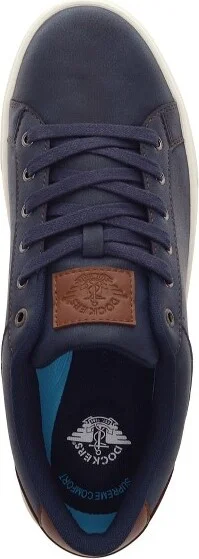 Dockers Mens Jensen Synthetic Leather Casual Lace Up Sneaker Shoe, Black, Size - Image 4