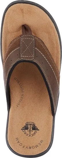 Dockers Mens Laguna Casual Flip-Flop Sandal Shoe, Briar, Size - Image 2