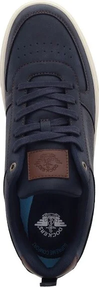 Dockers Mens Landon Synthetic Leather Casual Lace Up Sneaker Shoe, Taupe, Size - Image 2