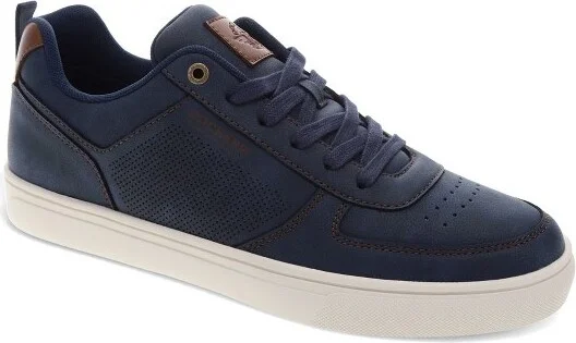 Dockers Mens Landon Synthetic Leather Casual Lace Up Sneaker Shoe, Taupe, Size