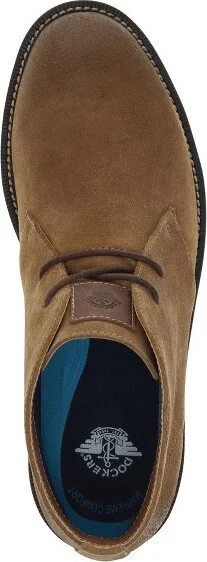 Dockers Mens Nigel Genuine Suede Dress Casual Lace Up Ankle Boot, Cognac, Size - Image 2