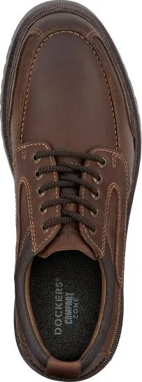 Dockers Mens Overton Leather Rugged Casual Oxford Shoe with Stain Defender - Wide Widths Available, Black, Size - Image 3