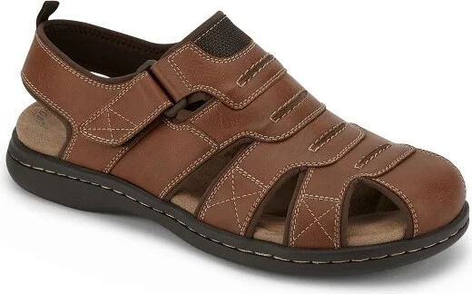 Dockers Mens Searose Outdoor Sport Fisherman Sandal Shoe, Rust, Size