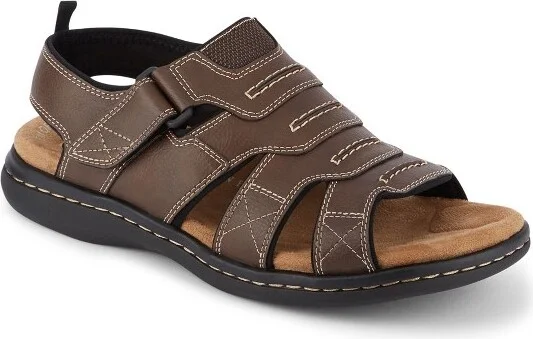 Dockers Mens Shorewood Outdoor Sport Fisherman Sandal Shoe, Briar, Size