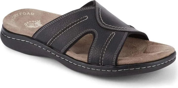 Dockers Mens Sunland Casual Slide Sandal Shoe Black