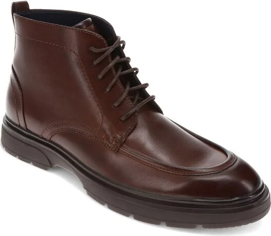 Dockers Mens Tollcross Rugged Dress Casual Lace Up Boot, Mahogany, Size