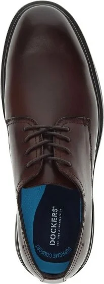 Dockers Mens Tradeston Rugged Dress Casual Lace Up Oxford Shoe, Dark Tan, Size - Image 4