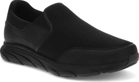 Dockers Mens Tucker Lightweight Slip Resistant Work Casual Safety Sneaker Shoe, Black, Size