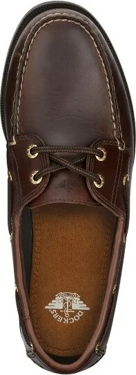 Dockers Mens Vargas Leather Casual Classic Boat Shoe, Rust, Size - Image 2