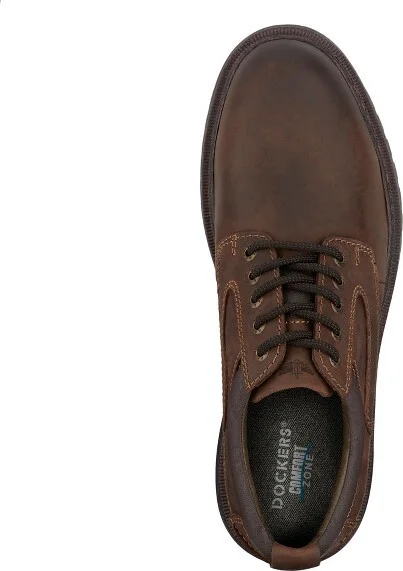 Dockers Mens Warden Leather Rugged Casual Oxford Shoe with Stain Defender, Red Brown, Size - Image 2