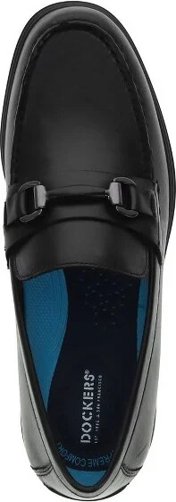 Dockers Mens Whitworth Genuine Leather Dress Loafer Shoe, Black, Size - Image 2