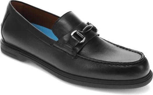 Dockers Mens Whitworth Genuine Leather Dress Loafer Shoe, Black, Size