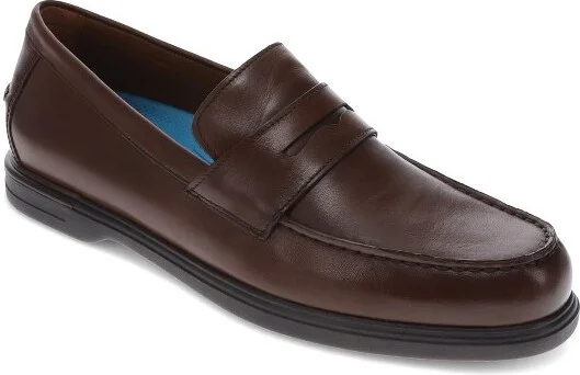 Dockers Mens Winfell Genuine Leather Dress Loafer Shoe, Antique Brown, Size