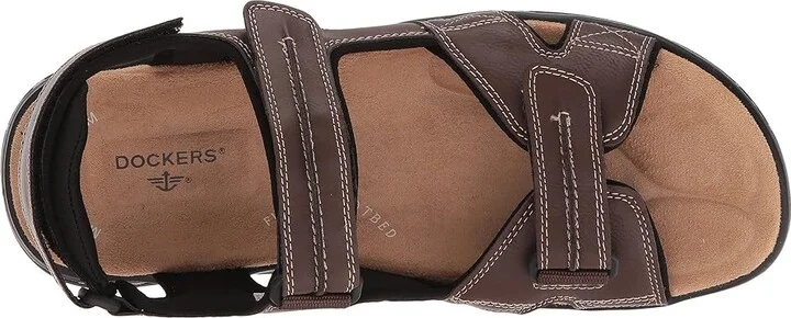 Dockers Newpage Quarter Strap Sandal Men's Shoes Briar : 7 D - Medium, Synthetic - Image 3