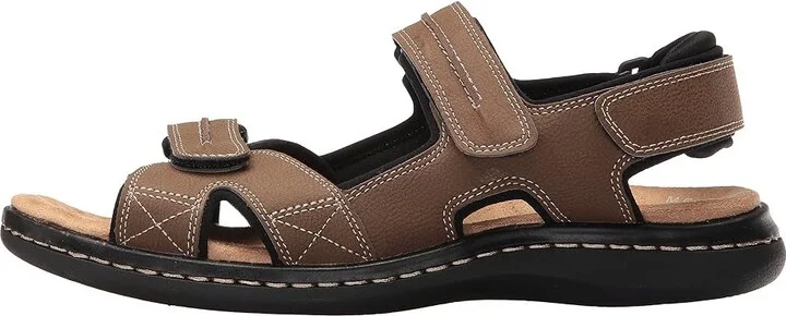 Dockers Newpage Quarter Strap Sandal Men's Shoes Dark Tan : 7 D - Medium, Synthetic - Image 7
