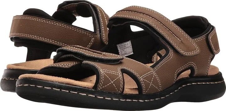 Dockers Newpage Quarter Strap Sandal Men's Shoes Dark Tan : 7 D - Medium, Synthetic