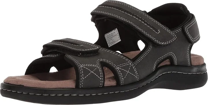 Dockers Newpage Quarter Strap Sandal Men's Shoes Grey Distressed : 7 D - Medium, Synthetic - Image 2