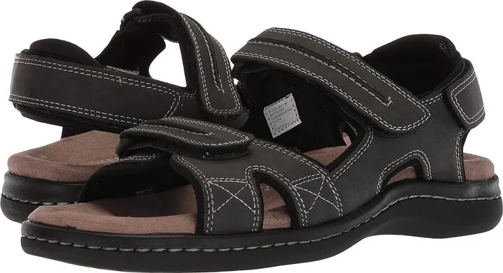 Dockers Newpage Quarter Strap Sandal Men's Shoes Grey Distressed : 7 D - Medium, Synthetic