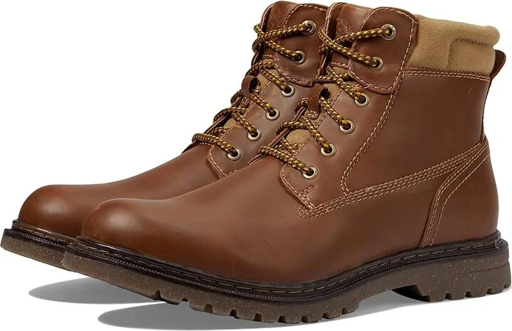 Dockers Richmond Men's Lace-up Boots Dark Tan : 7 D - Medium, Synthetic