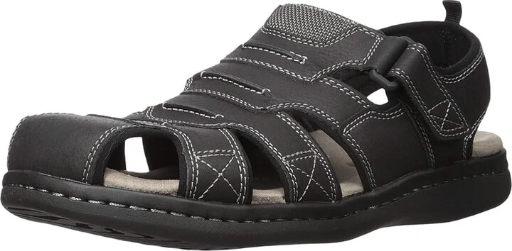 Dockers Searose Fisherman Sandal Men's Shoes Black : 7 D - Medium, Leather/Synthetic - Image 2