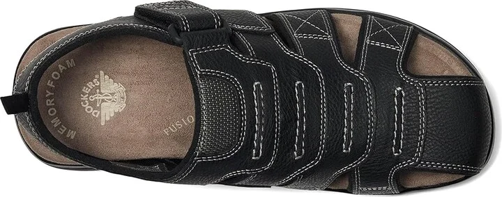 Dockers Searose Fisherman Sandal Men's Shoes Black : 7 D - Medium, Leather/Synthetic - Image 3
