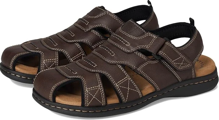 Dockers Searose Fisherman Sandal Men's Shoes Briar : 7 D - Medium, Leather/Synthetic
