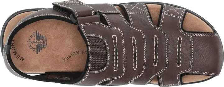 Dockers Searose Fisherman Sandal Men's Shoes Rust : 7 D - Medium, Leather - Image 3