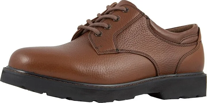 Dockers Shelter Plain Toe Men's Lace up casual Shoes Dark Tan Full Grain Leather : 7 D - Medium - Image 2