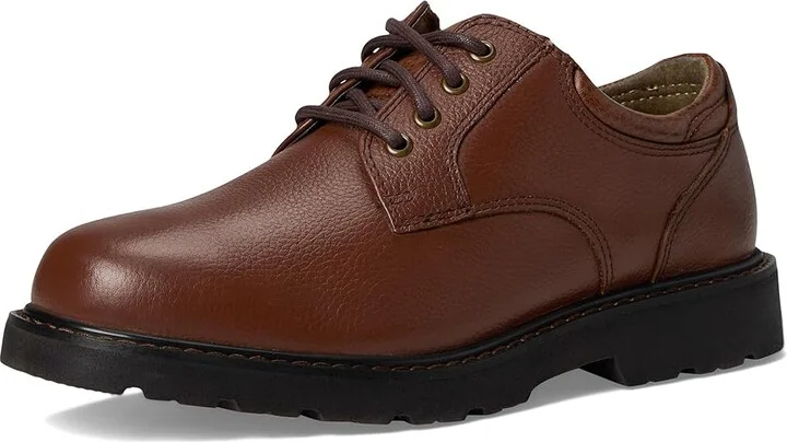 Dockers Shelter Plain Toe Men's Lace up casual Shoes Dark Tan Full Grain Leather : 7 D - Medium - Image 6