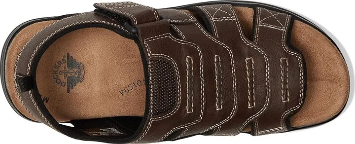 Dockers Shorewood Fisherman Sandal Men's Shoes Briar : 7 D - Medium, Synthetic - Image 3
