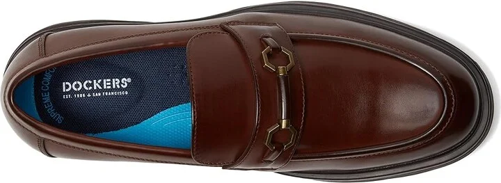 Dockers Thacher Men's Lace Up Wing Tip Shoes Mahogany : 11.5 D - Medium, Leather - Image 2