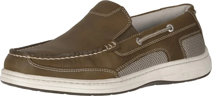 Dockers Tiller Men's Slip on Shoes Dark Tan Crazy Horse : 7 D - Medium, Leather - Image 2