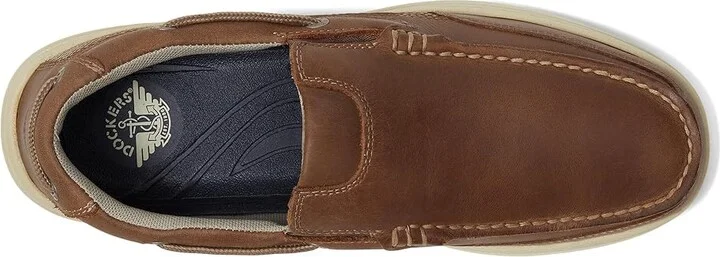 Dockers Tiller Men's Slip on Shoes Dark Tan Crazy Horse : 7 D - Medium, Leather - Image 3