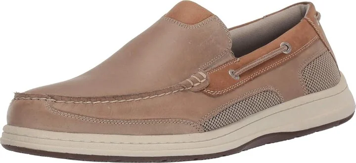 Dockers Tiller Men's Slip on Shoes Taupe Crazy Horse : 7 D - Medium, Leather - Image 2