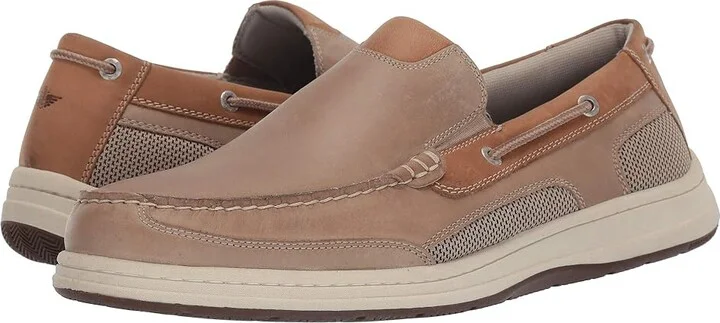 Dockers Tiller Men's Slip on Shoes Taupe Crazy Horse : 7 D - Medium, Leather
