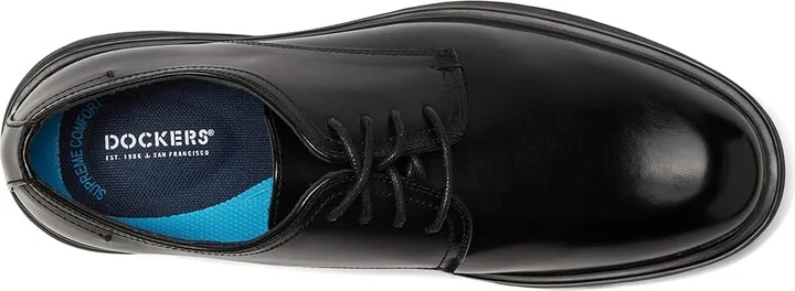Dockers Tradeston Men's Lace Up Wing Tip Shoes Black : 12 D - Medium, Leather - Image 2