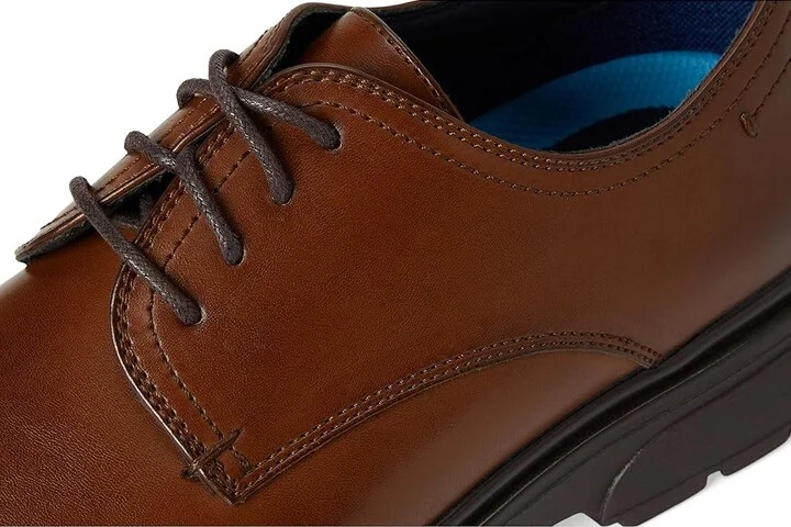 Dockers Tradeston Men's Lace Up Wing Tip Shoes Dark Tan : 7 D - Medium, Leather - Image 7