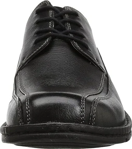 Dockers Trustee Moc Toe Oxford Men's Lace-up Bicycle Toe Shoes Black Tumbled Leather : 8 E - Wide - Image 5