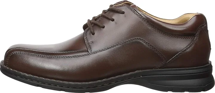 Dockers Trustee Moc Toe Oxford Men's Lace-up Bicycle Toe Shoes Dark Tan Leather : 14 D - Medium - Image 6