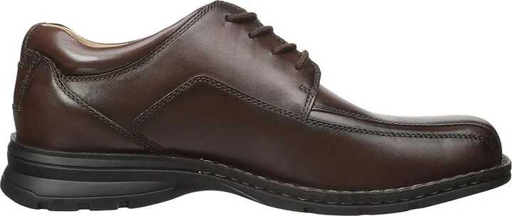 Dockers Trustee Moc Toe Oxford Men's Lace-up Bicycle Toe Shoes Dark Tan Leather : 14 D - Medium - Image 7