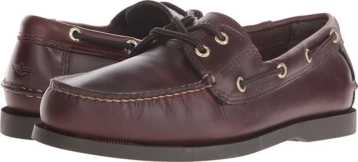 Dockers Vargas Boat Shoe Men's Lace up casual Shoes Raisin Pull-Up : 7 D - Medium, Leather