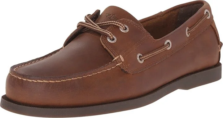 Dockers Vargas Boat Shoe Men's Lace up casual Shoes Rust Crazyhorse : 8 D - Medium, Leather - Image 2
