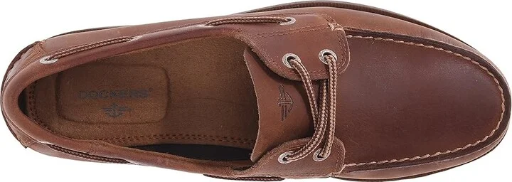 Dockers Vargas Boat Shoe Men's Lace up casual Shoes Rust Crazyhorse : 8 D - Medium, Leather - Image 3
