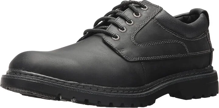 Dockers Warden Plain Toe Oxford Men's Shoes Black Soft Oiled Crazyhorse : 7 D - Medium, Full Grain leather - Image 2