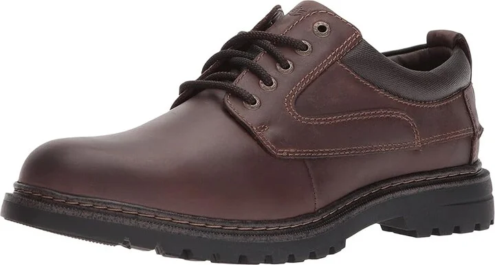 Dockers Warden Plain Toe Oxford Men's Shoes Red/Brown Soft Oiled Crazyhorse : 7 D - Medium, Full Grain leather - Image 2